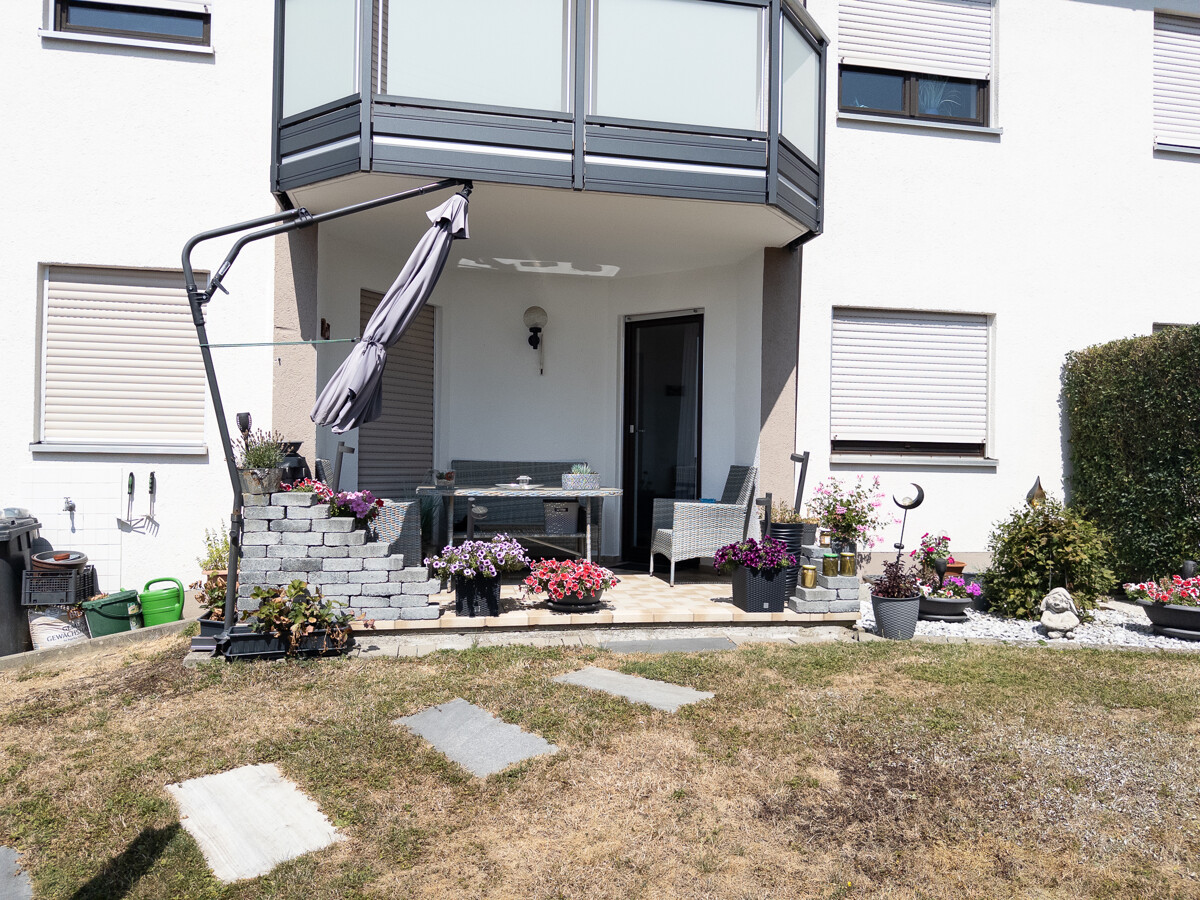 Blick auf die Terrasse