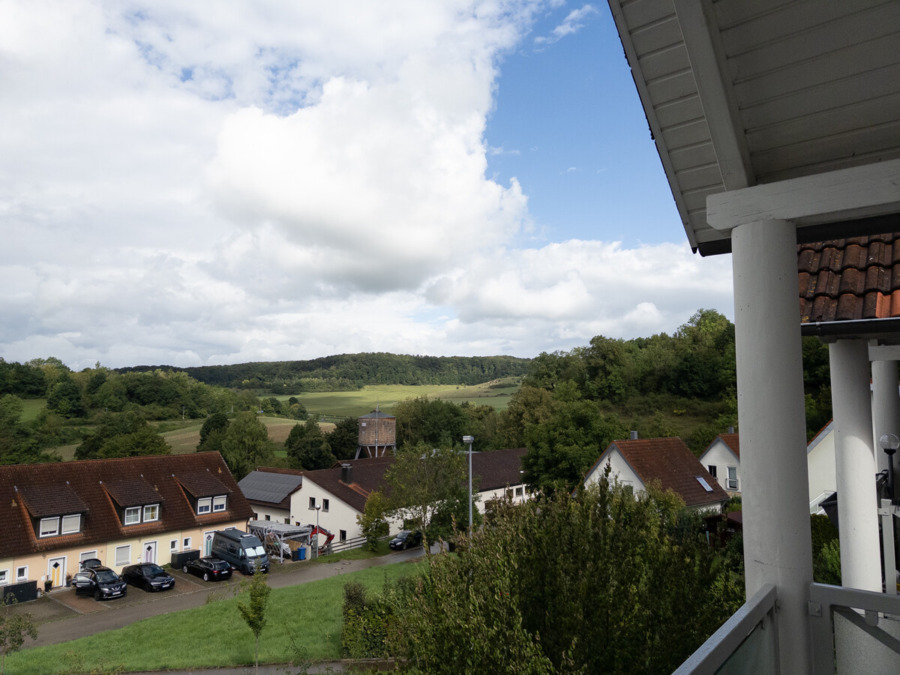 Ausblick vom Balkon